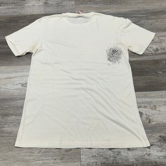 Y2k Element Future Nature Snakes Diamonds White Black Mens L Skate Skater Tshirt - Picture 3 of 10